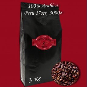 Кава зернова Arabica Peru 17scr C.B. 3000г
